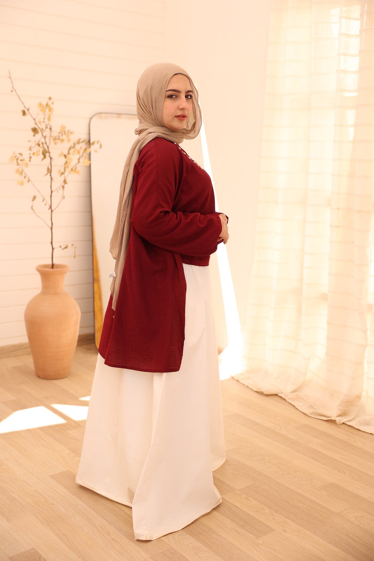 Twix Blouse / Burgundy