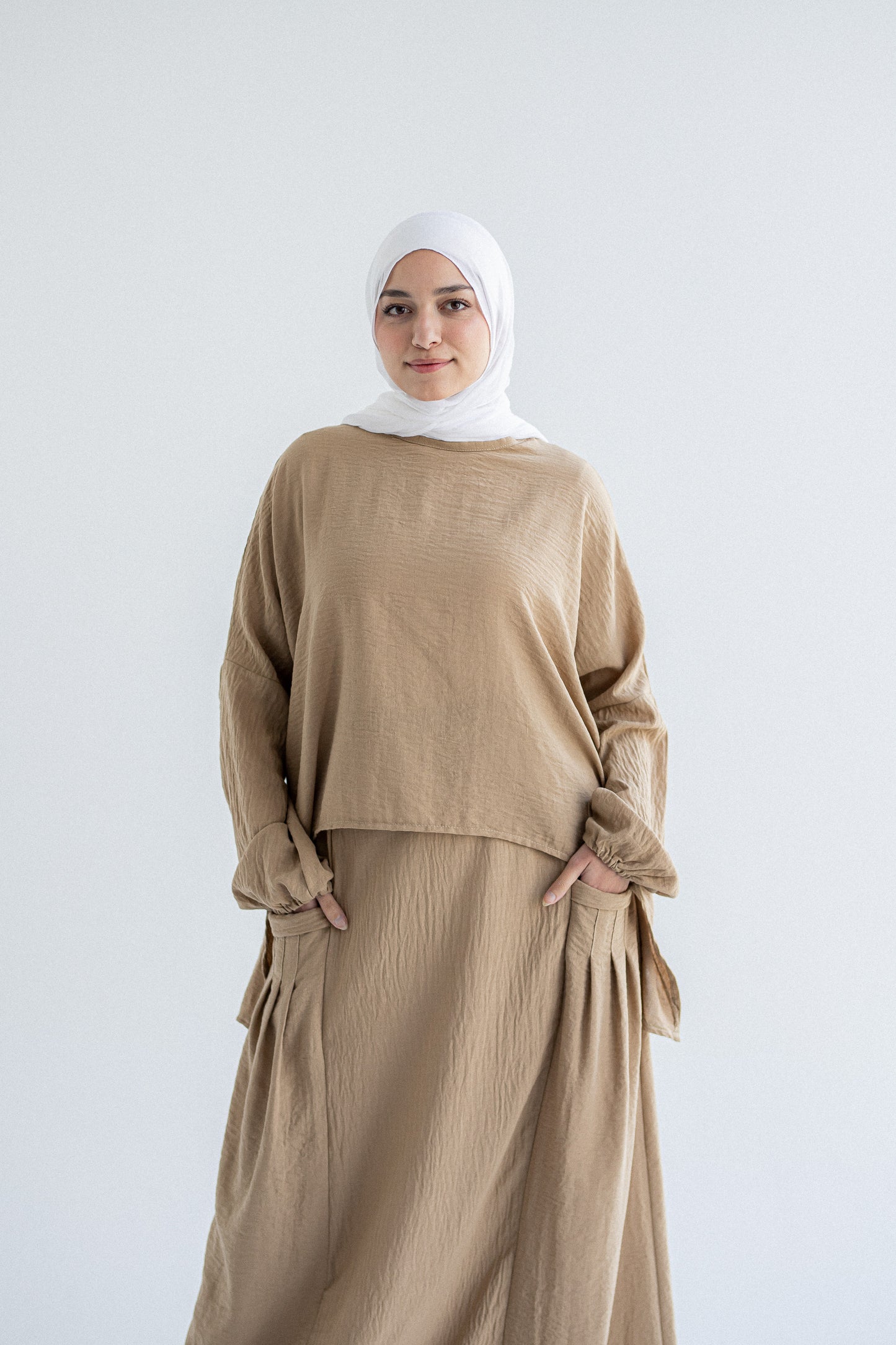 Truffles Oversize Top / Coffee