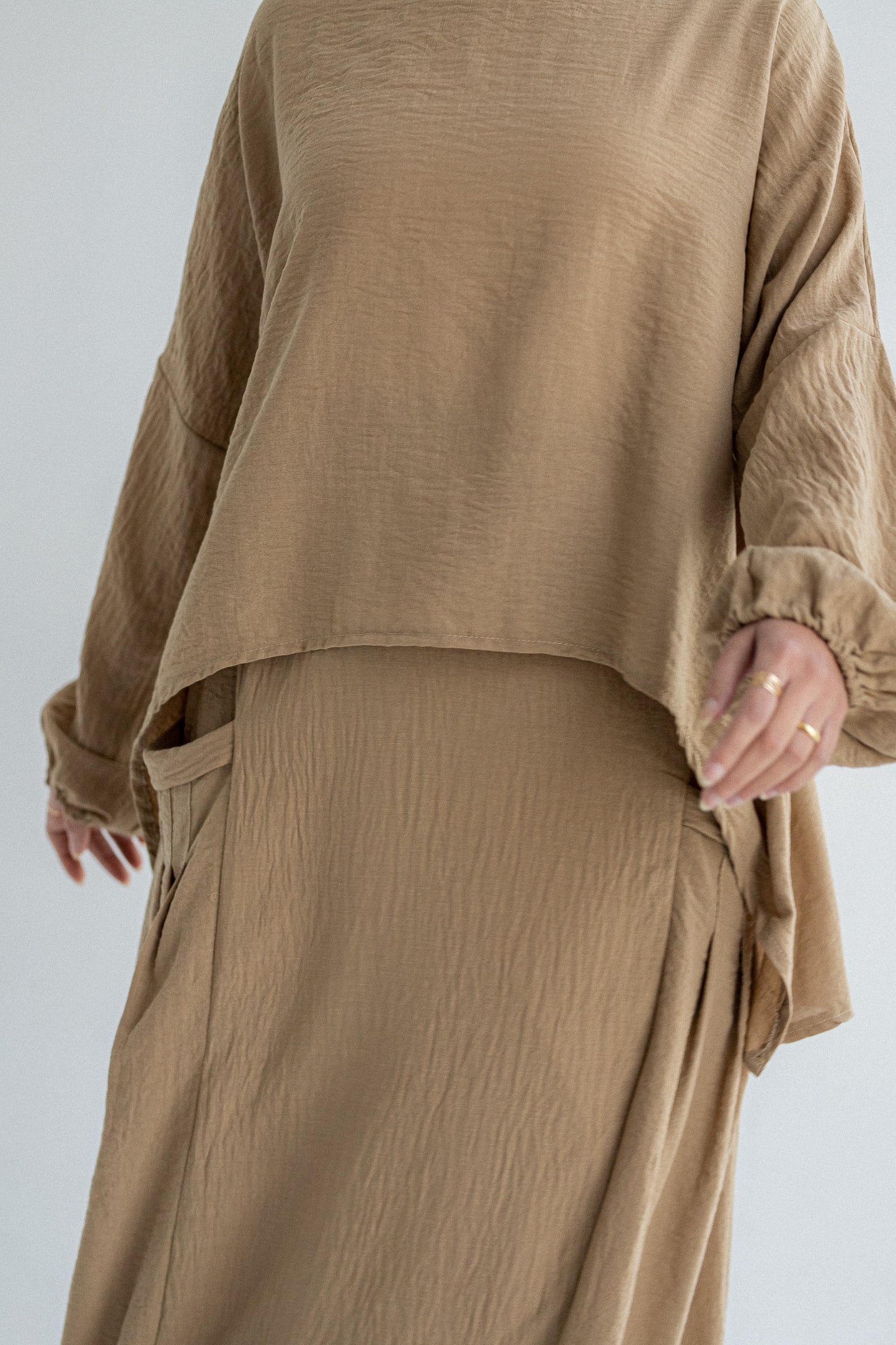 Truffles Oversize Top / Coffee
