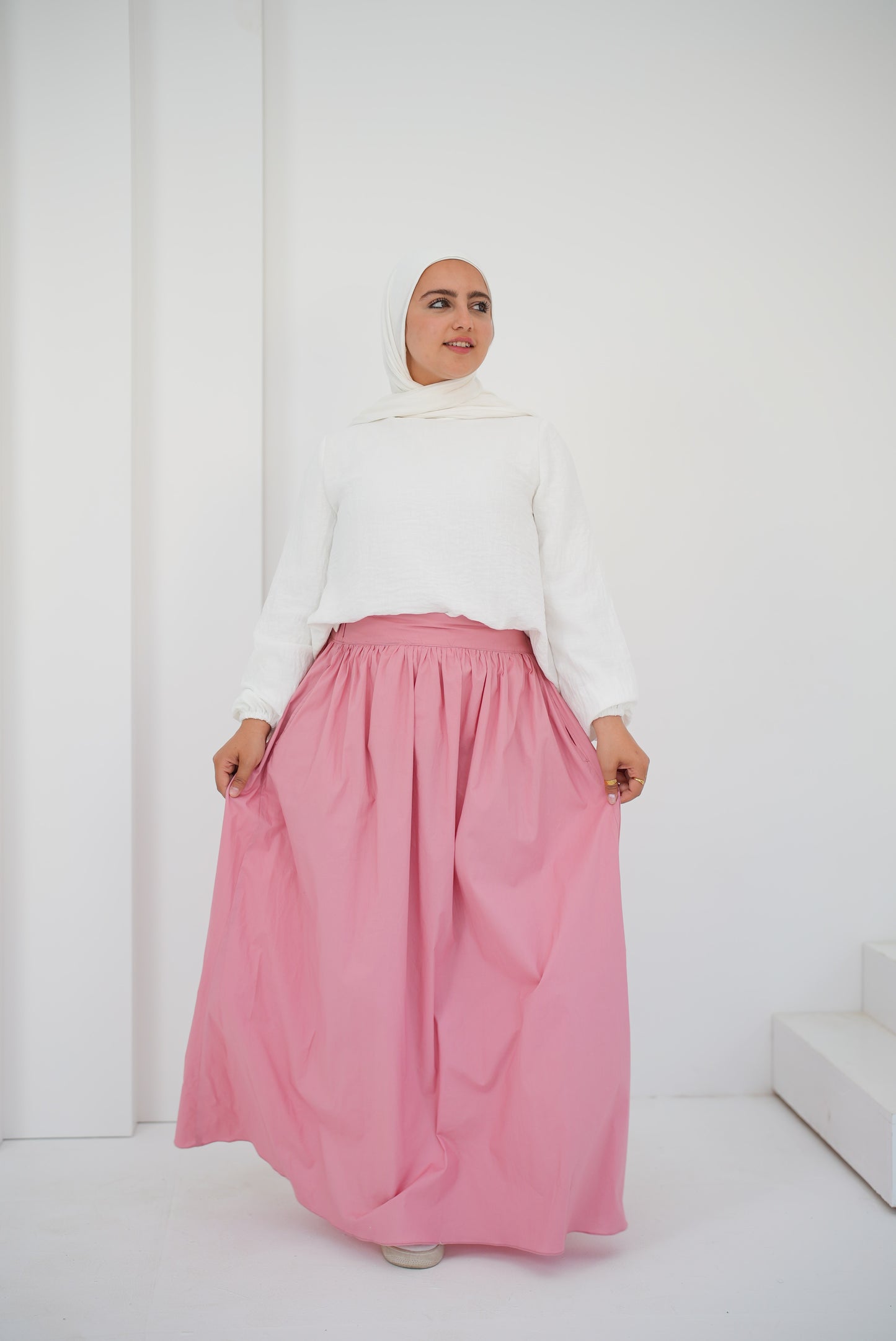 Poplin Skirt /Pink