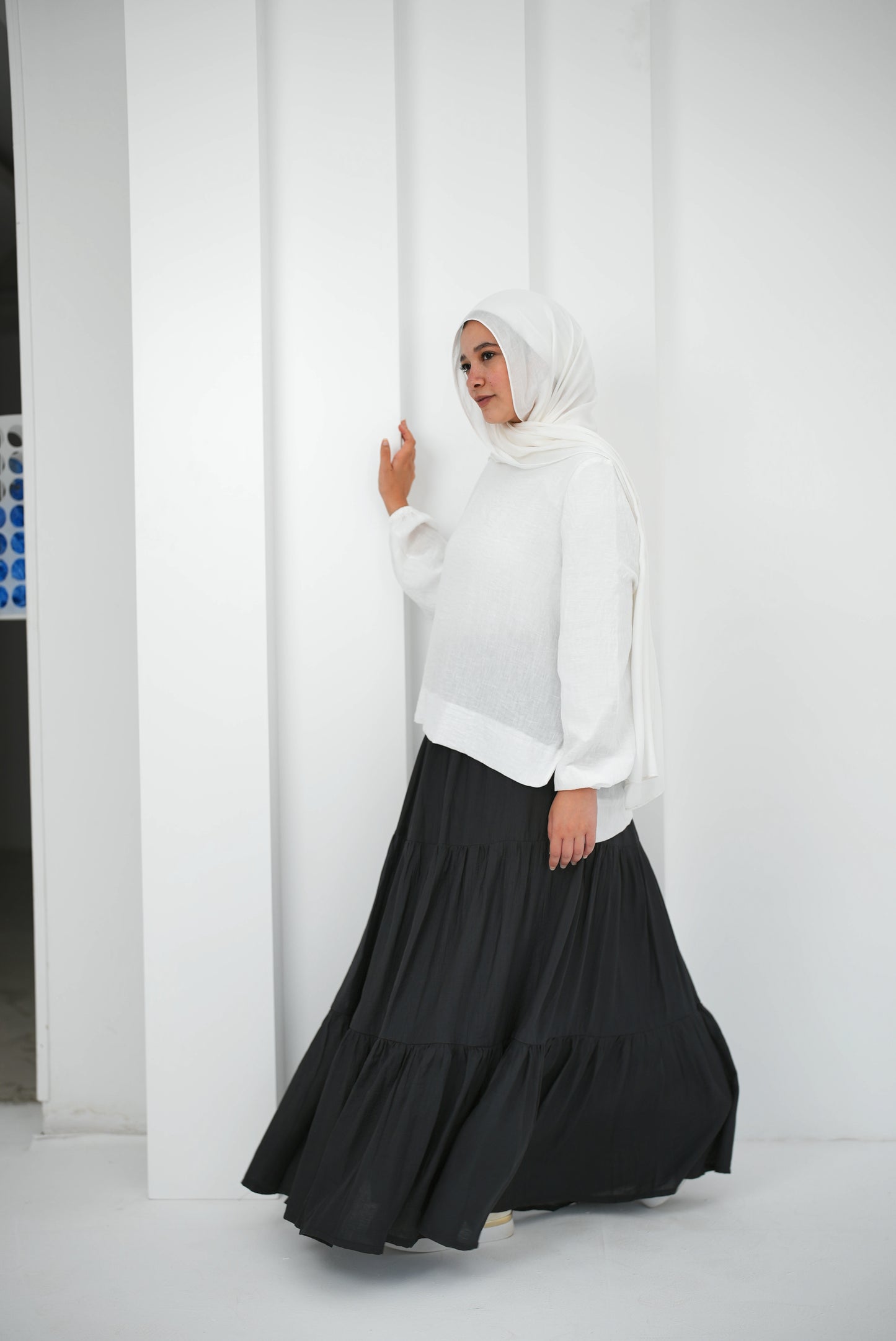Galaxy lined Skirt / Black