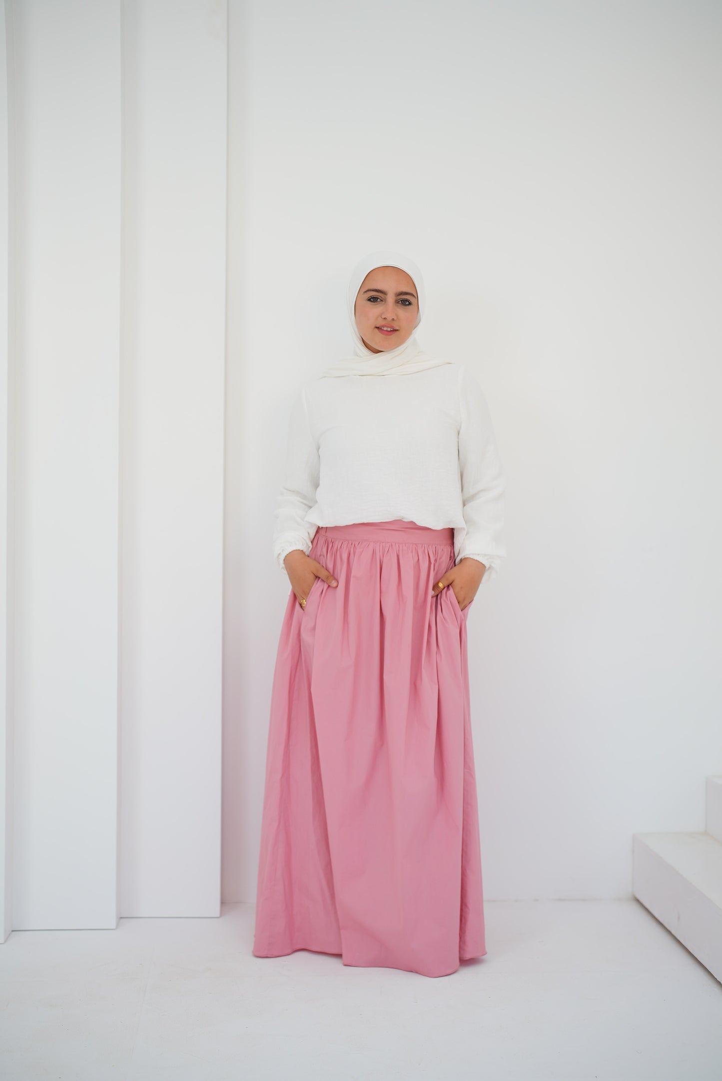 Poplin Skirt /Pink