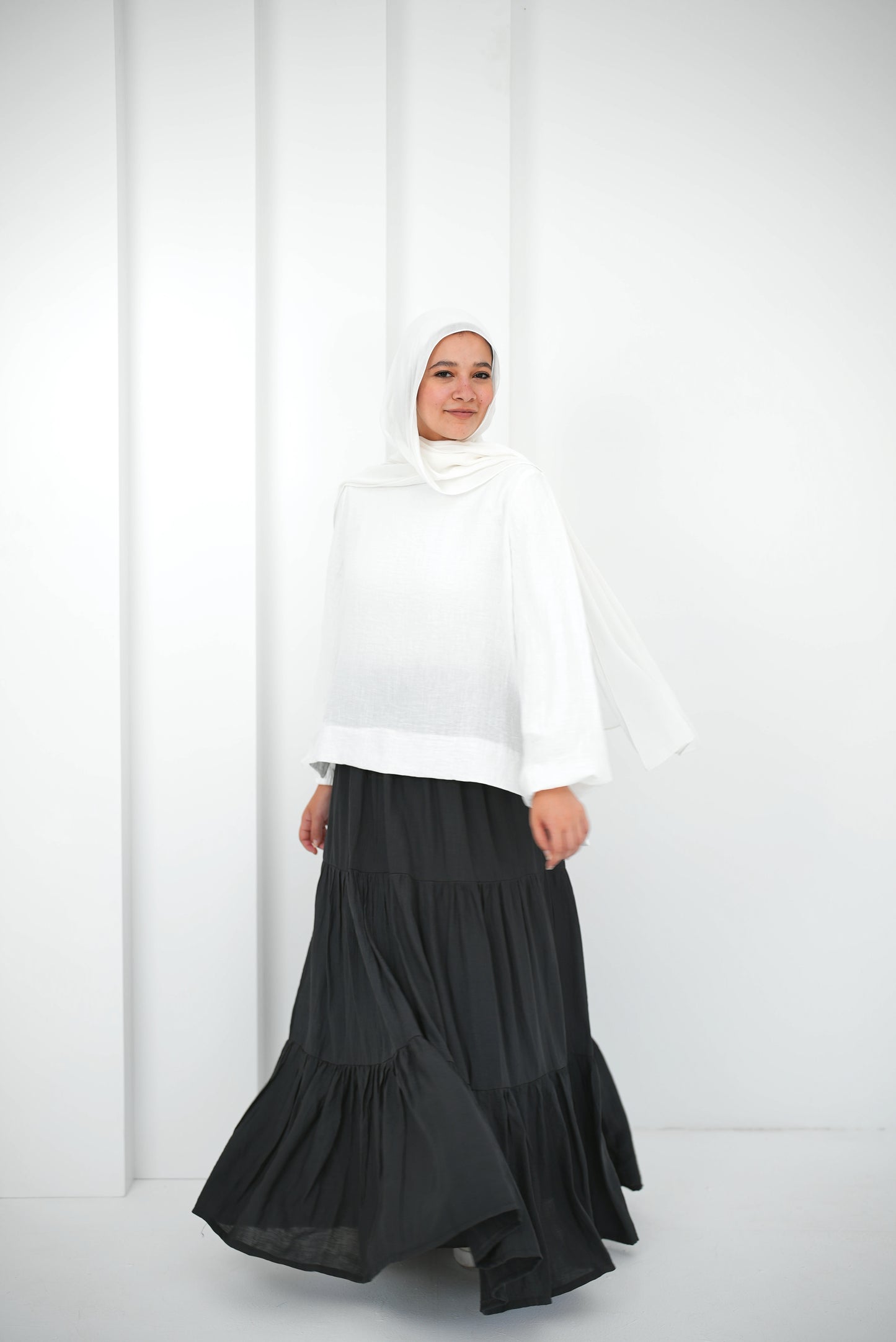 Galaxy lined Skirt / Black