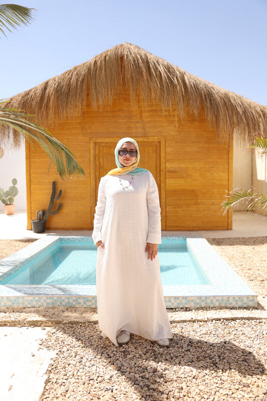 Melting Summer Dress/ White