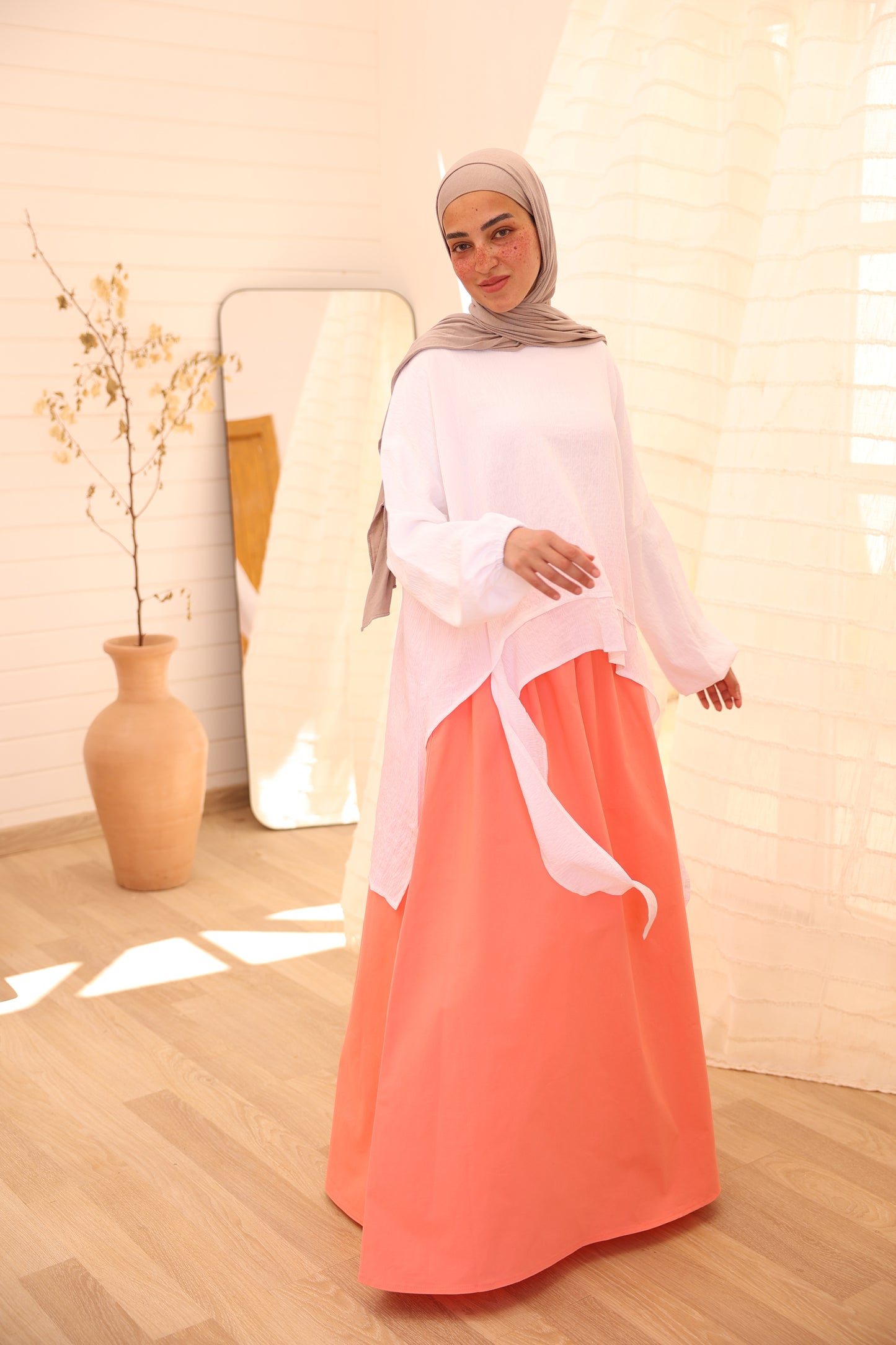 Gelato Skirt / Pink Coral