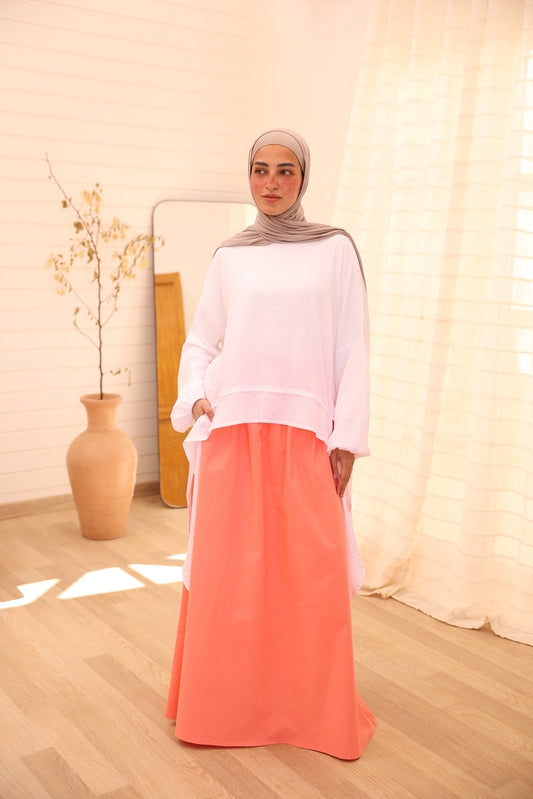 Gelato Skirt / Pink Coral