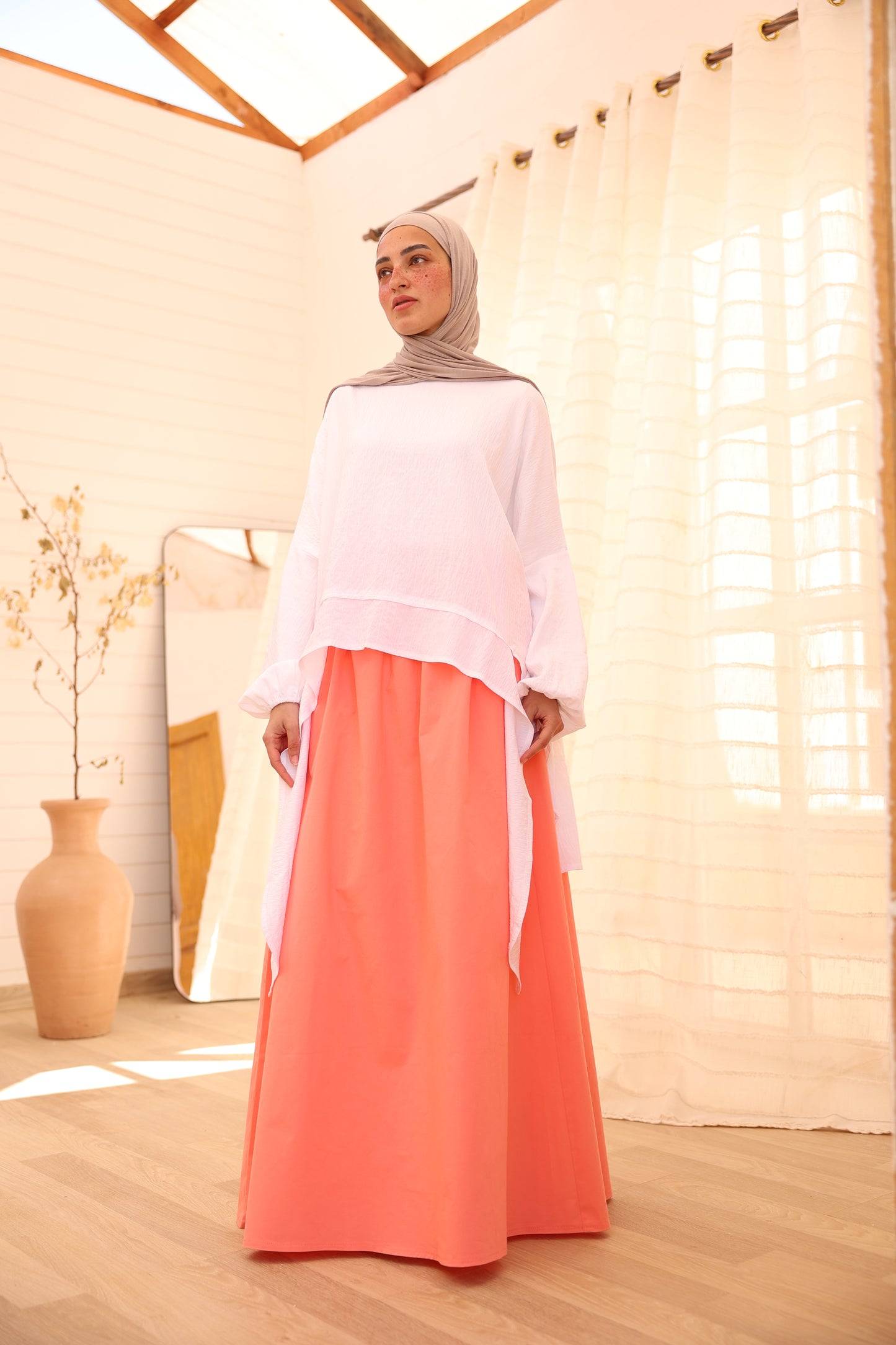 Gelato Skirt / Pink Coral