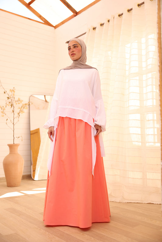 Gelato Skirt / Pink Coral