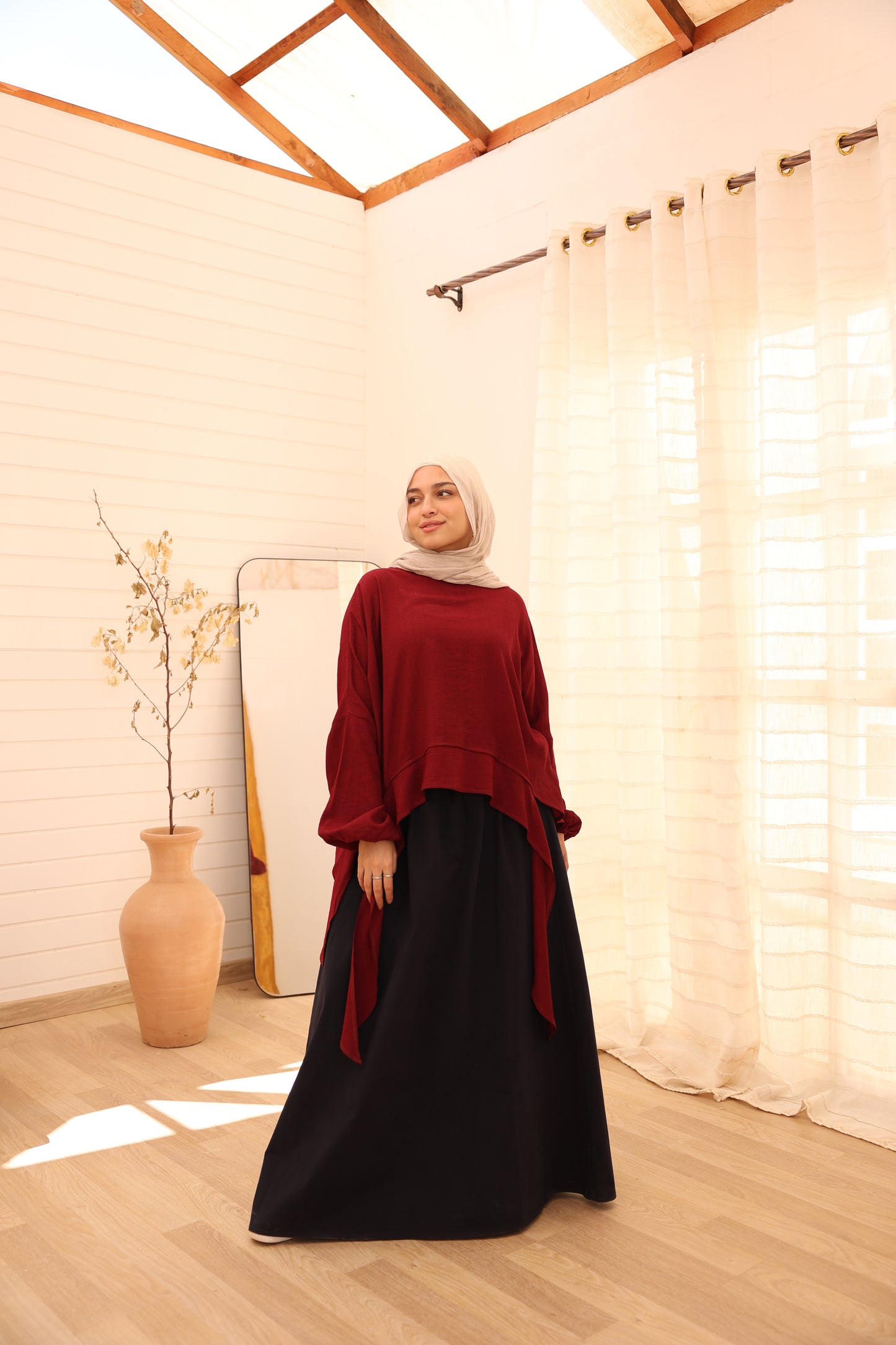 Twix Blouse / Burgundy