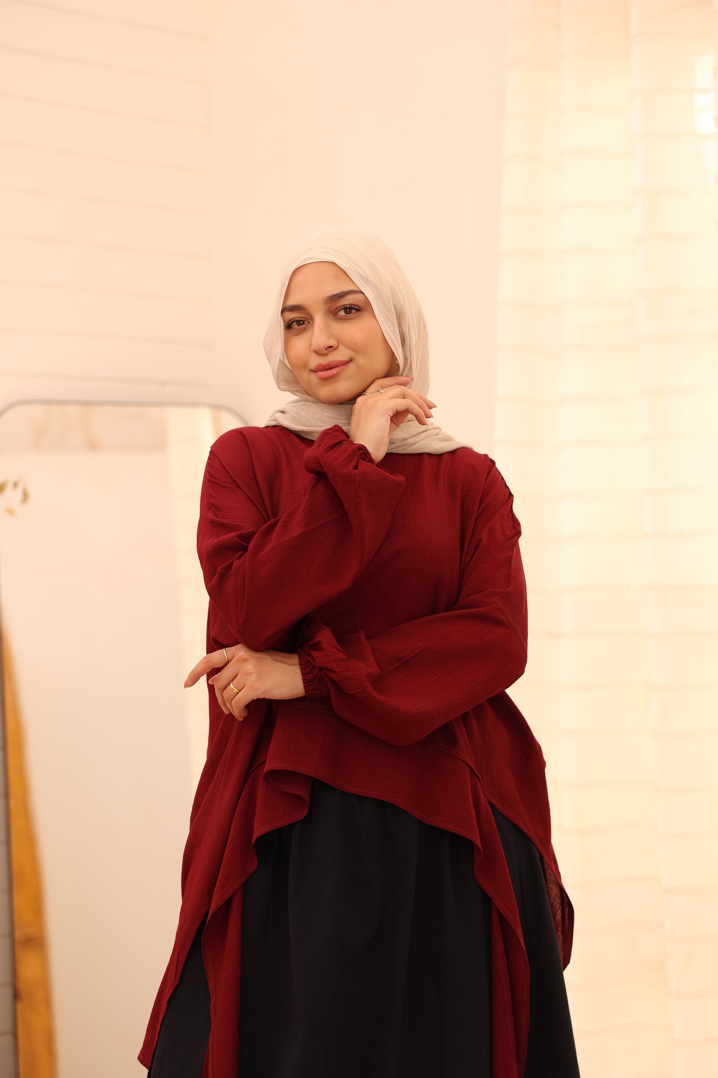 Twix Blouse / Burgundy