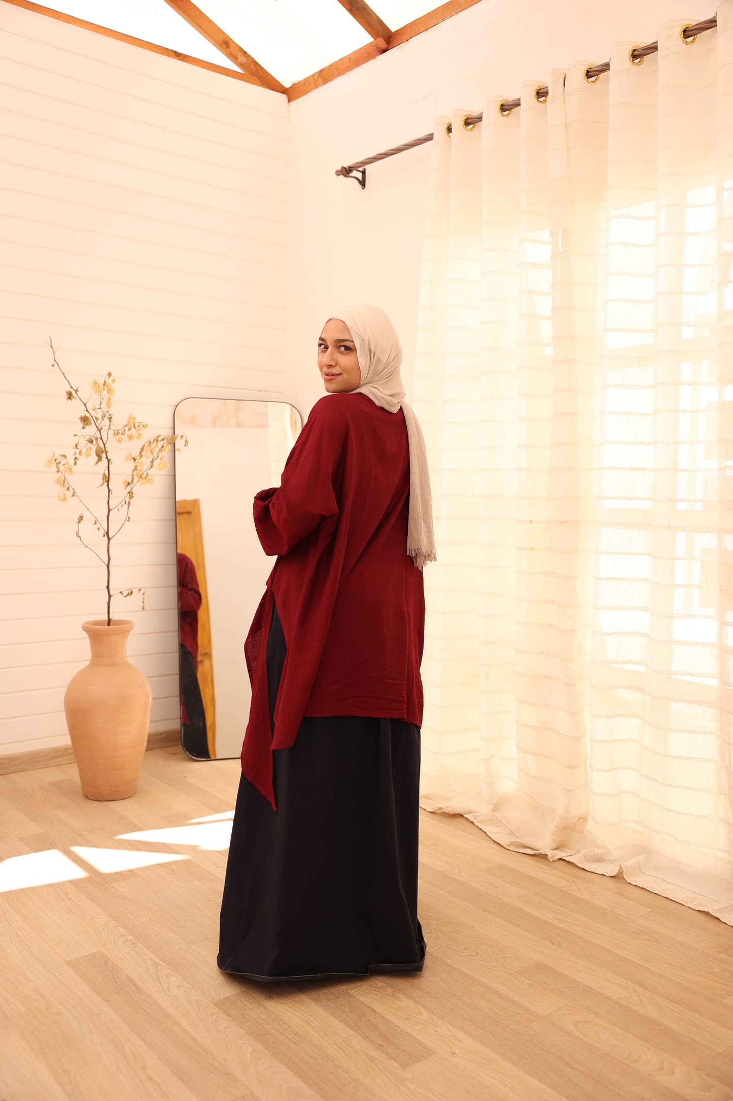 Twix Blouse / Burgundy
