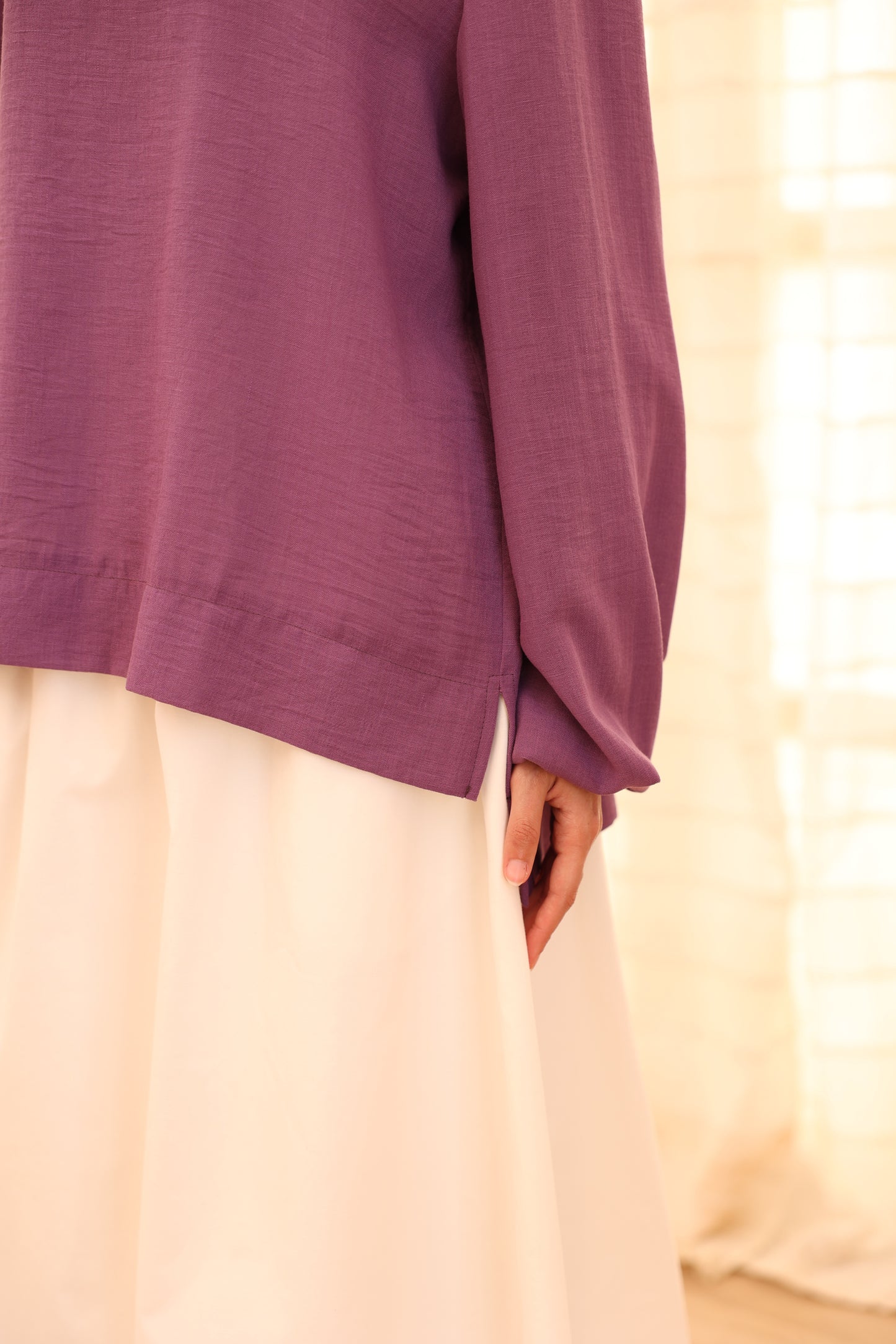 ChocoBon in Plum Blouse