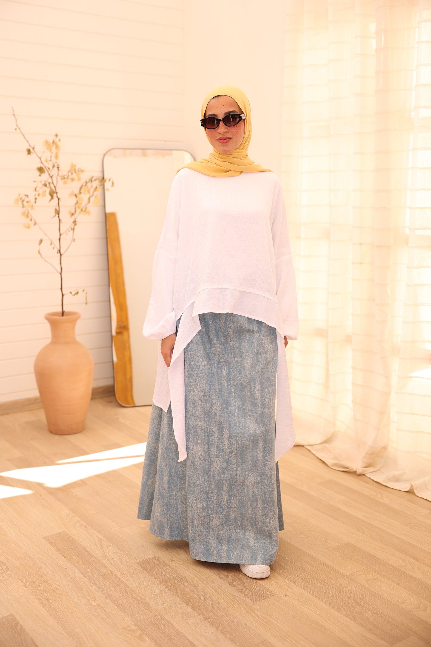 Slushy Denim Skirt