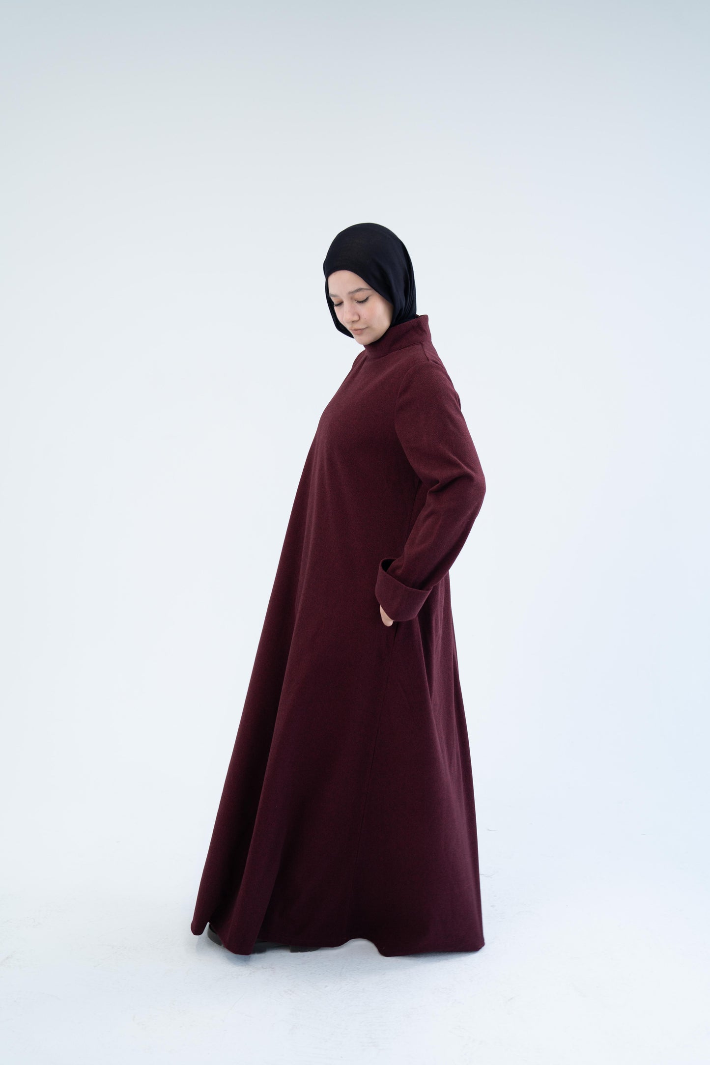 Eclair Dress /Burgundy