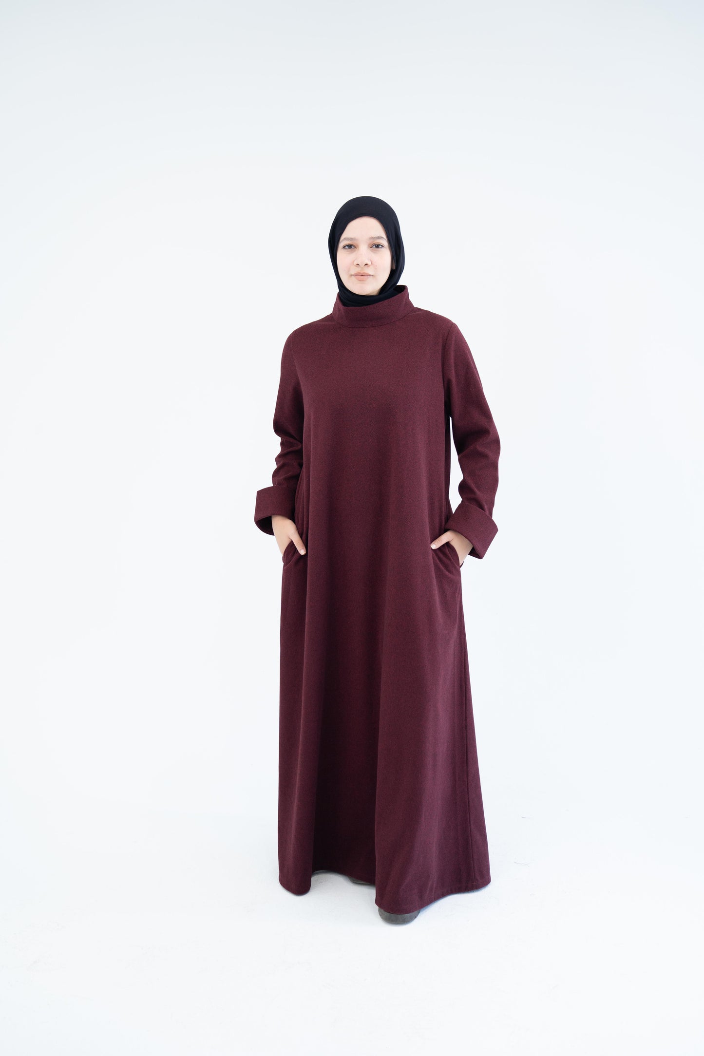 Eclair Dress /Burgundy