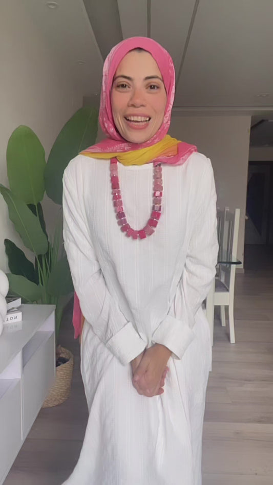 Melting Summer Dress/ White