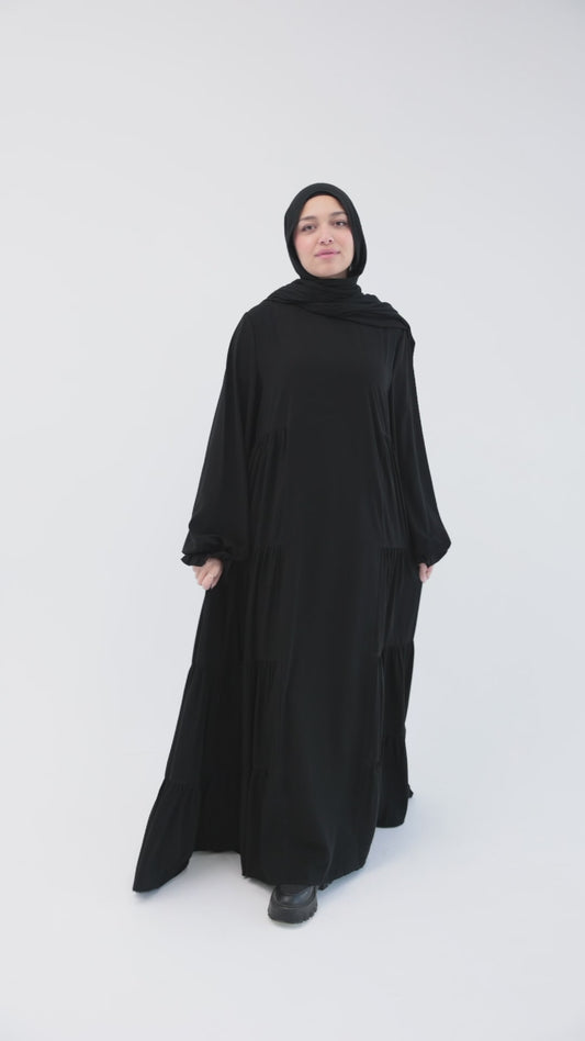 Black Butterfly Abaya