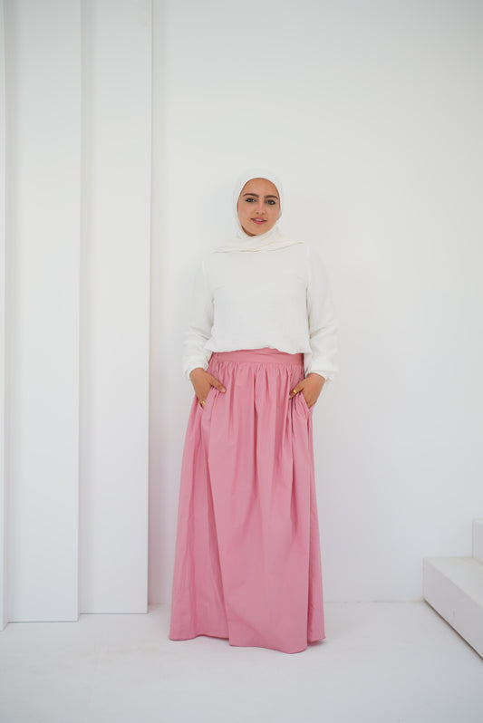 Poplin Skirt /Pink