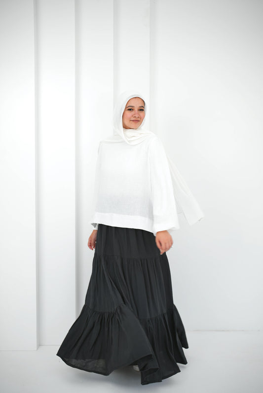 Galaxy lined Skirt / Black